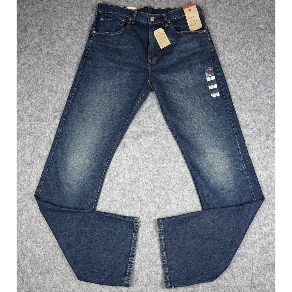 NWT Levi's 517 Dark Wash Bootcut Jeans Men's 34x36 Classic Fit Denim Stretch